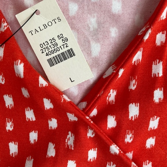 Talbots Faux Wrap Sleeveless Top - Picture 10 of 10